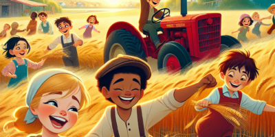 Dzielny traktorzysta i złote żniwa