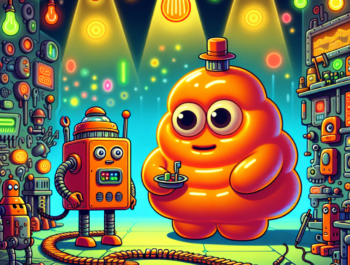 Lamput i Pomarańczowy Robot