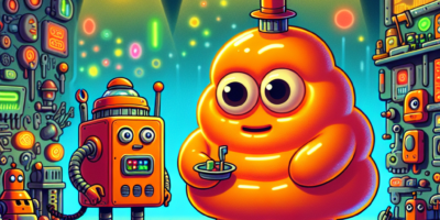 Lamput i Pomarańczowy Robot