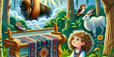 Tkaczka dywanów z krainy żubra