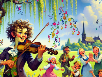 Wędrowny muzykant i skaczące nutki