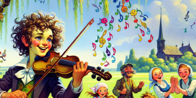 Wędrowny muzykant i skaczące nutki