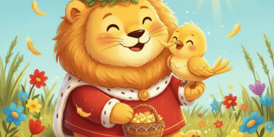 Puchaty Król i Złote Piórko