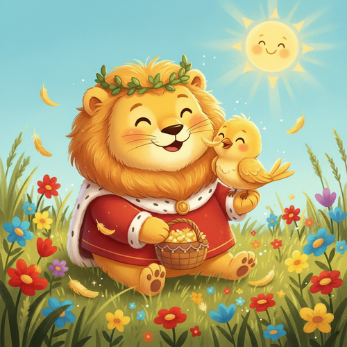 Puchaty Król i Złote Piórko