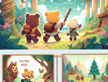 Przygody małego misia i tajemniczego skarbu